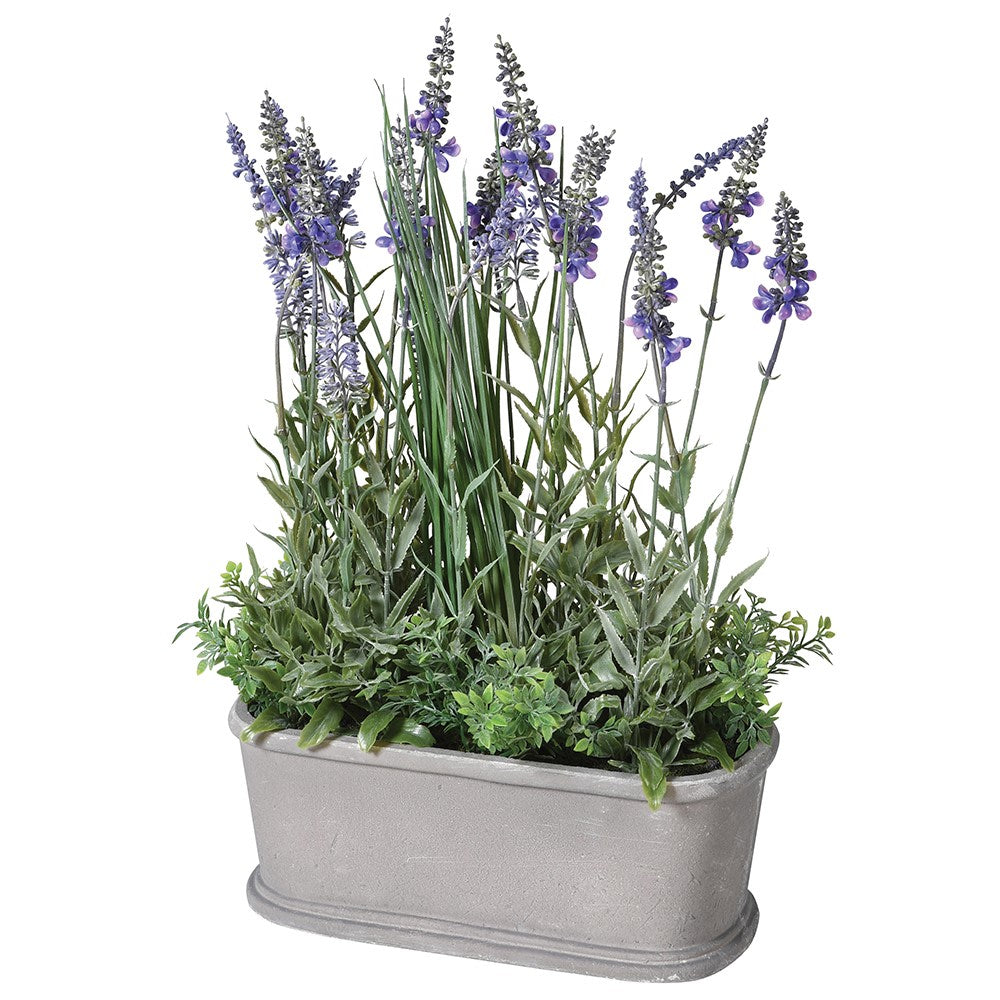 small faux lavender plant Small Lavender Plant in Pot 44cm – Duilleog Interiors